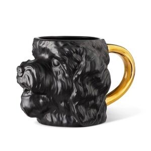 14oz Black Gold Dog Mug NWOT Tabitha Brown x Target